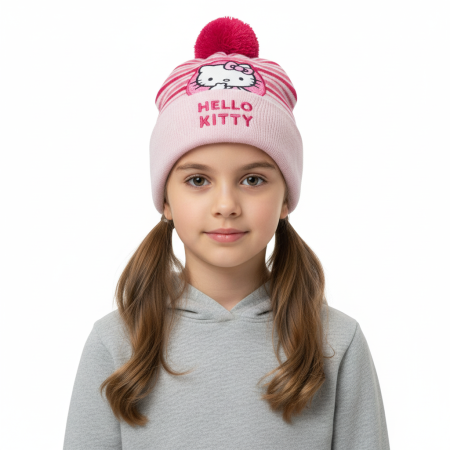 Hello Kitty - Căciulă pentru copii Hello Kitty Light Pink