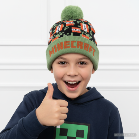 Universul Copiilor - Căciulă pentru copii Minecraft Explore