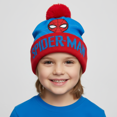 Universul personajelor preferate - Căciulă pentru copii Spider-Man Swing, albastru-roșu