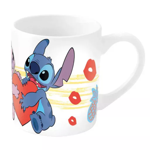 Pahare și căni - Cana din porțelan 235 ml, model Heart, Disney Lilo și Stitch