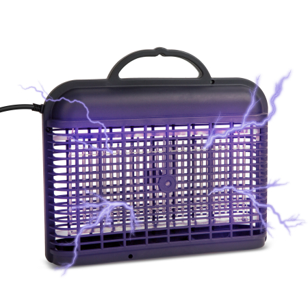 Combaterea dăunătorilor - Capcană UV pentru insecte - 230V, suspendată - neagră