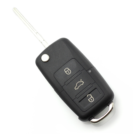 Carcase de chei - Carcasă cheie tip briceag cu 3 butoane - Volkswagen - CARGUARD