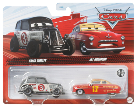 Mașinuțe, Motociclete, Elicoptere, Avioane - CARS3 SET 2 MASINUTE METALICE CALEB WORLEY SI JET ROBINSON