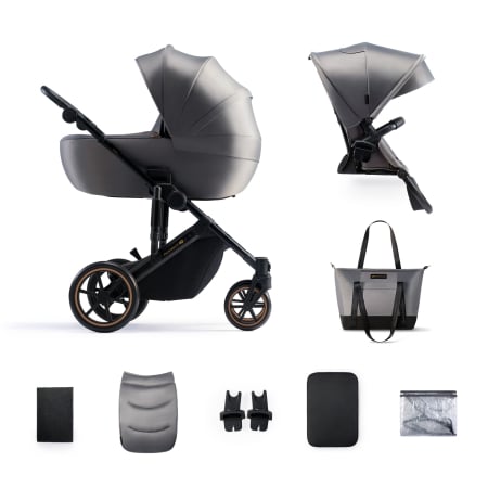 Cărucioare - CARUCIOR 2 IN 1 KINDERKRAFT PRIME 2, SHADOW GREY