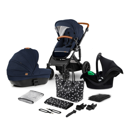 Cărucioare - CARUCIOR 3 IN 1 KINDERKRAFT PRIME 2 3IN1 MINK PRO NAVY