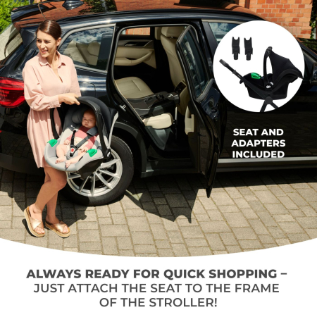 CARUCIOR KINDERKRAFT NEWLY, 3 IN 1, BEJ [2]