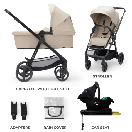 CARUCIOR KINDERKRAFT NEWLY, 4 IN 1, SAND BEIGE [6]