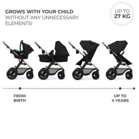 CARUCIOR MULTIFUNCTIONAL KINDERKRAFT MOOV 2 AIR 4IN1 PURE BLACK [2]
