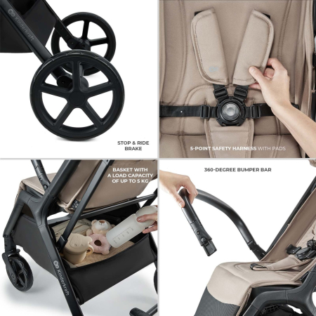 CARUCIOR SPORT KINDERKRAFT LOOM, 0-22 KG, LINEN BEIGE [16]