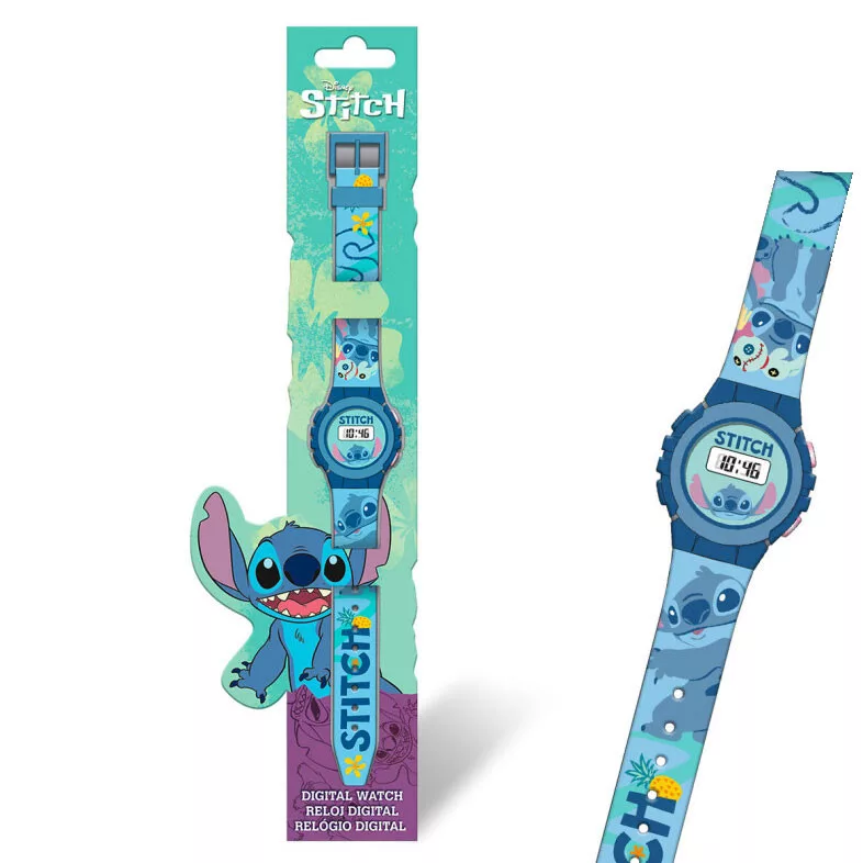 Lilo&Stitch - Ceas digital pentru copii Disney Lilo & Stitch Blue