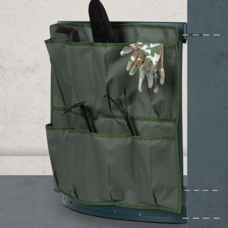 Colțar suport scule de gradină din plastic - montat pe perete - 43 x 43 x 59 cm [5]