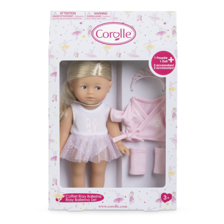 Păpuși și accesorii -  COROLLE LTC SET PAPUSA ROSY BALERINA CU ACCESORII 20CM