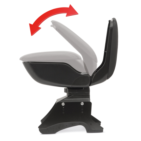 Cotiera universala auto cu compartiment de depozitare - negru [3]