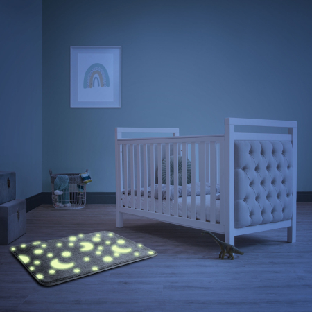 Articole pentru casă - Covor luminos, fosforescent - gri - 60 x 40 cm