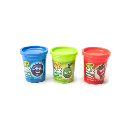 CRAYOLA SILLY SCENT SET 3 BORCANASE CU PLASTILINA PARFUMATA 142G [1]