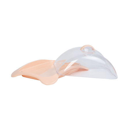 Cutie suport branza - plastic - piersic - 16 x 12,5 x 7,1 cm [3]