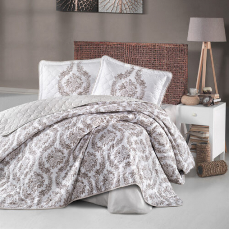 Textile pentru casă - Cuvertură de pat clasy-matlasată 2 persoane (floresta v1)