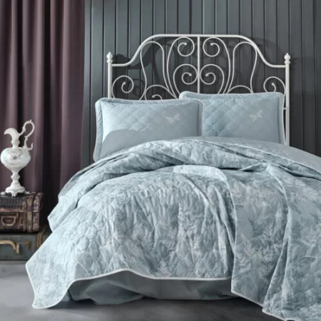 Cuvertură de pat - Cuvertură de pat clasy-matlasată 2 persoane (natur v1)