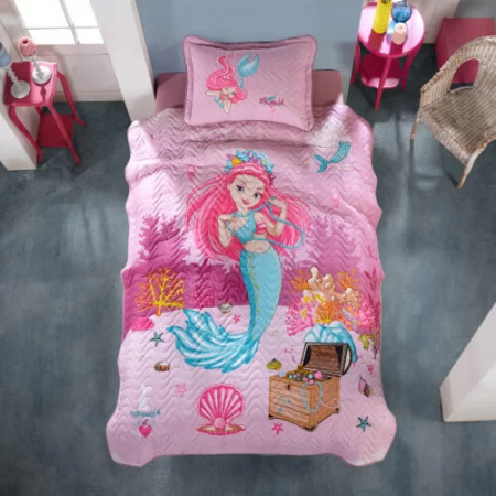 Textile pentru casă - Cuvertură de pat clasy-matlasată o persoană (delfin)