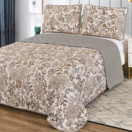 Cuvertură de pat - Cuvertură pat imprimată + 2 fețe de pernă (cvi12)