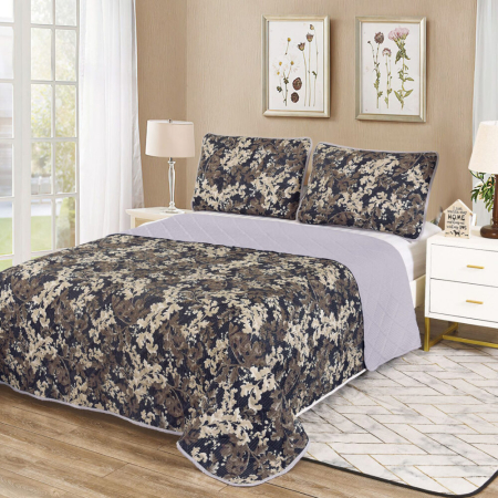 Cuvertură de pat - Cuvertură pat imprimată + 2 fețe de pernă (cvi16)