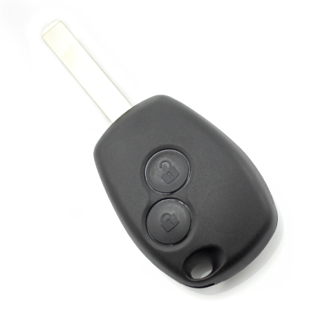  Dacia  - Dacia / Renault - Carcasa cheie cu 2 butoane si suport baterie din inox