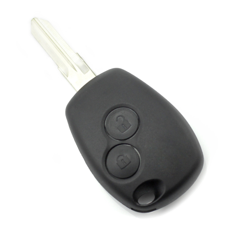 Carcase de chei - Dacia / Renault - Carcasa cheie cu 2 butoane și suport inox pentru baterie