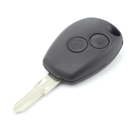 Dacia / Renault - Carcasa cheie cu 2 butoane și suport inox pentru baterie [5]