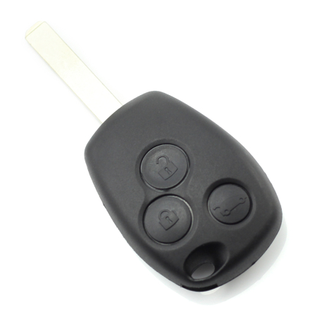  Dacia  - Dacia / Renault - Carcasa cheie cu 3 butoane si suport baterie din inox