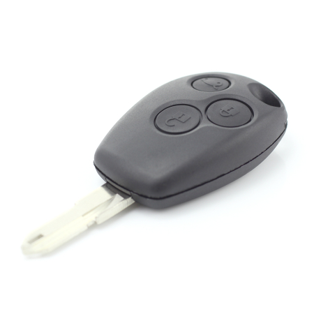 Dacia / Renault - Carcasa cheie cu 3 butoane si suport baterie din inox [6]