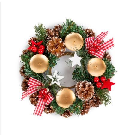 Decor de Advent - cu suport pentru lumănări - 30 cm [1]