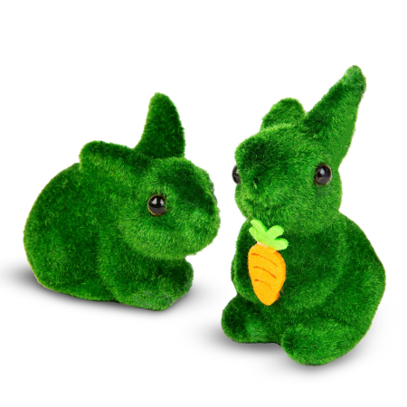 Produse de Paşti - Decor de Paște - iepuraș - 2 tipuri - 10 cm - verde