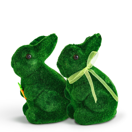Decor de Paște - iepuraș - 2 tipuri - 15 cm - verde [1]