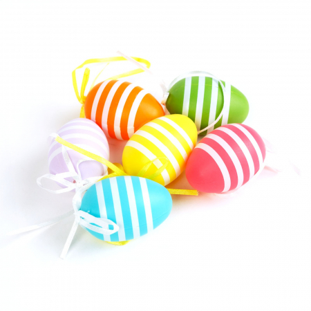 Produse de Paşti - Decor de Paște - set ouă - 6 tipuri - 6 x 4 cm - 6 buc/pachet