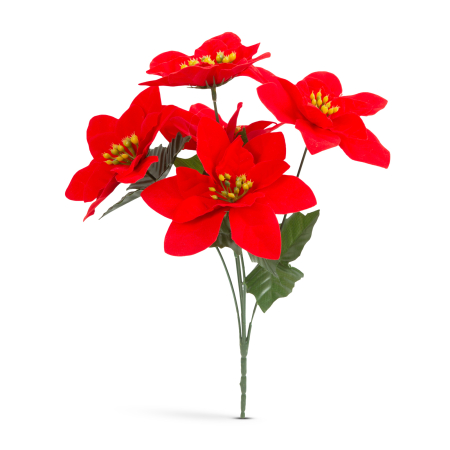 Articole pentru casă - Decor de sărbători - Poinsettia roșie