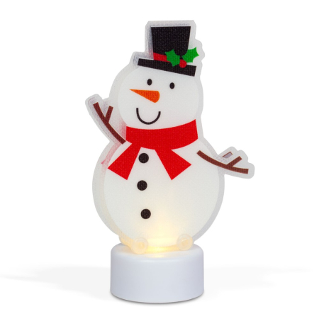 Decor LED - Alb cald - Om de zăpadă - cu baterii [1]