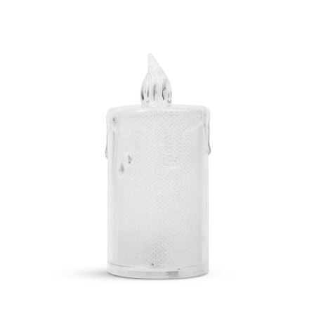 Decor lumanare LED - 7,5 x 3,6 cm - alb cald - plastic [1]