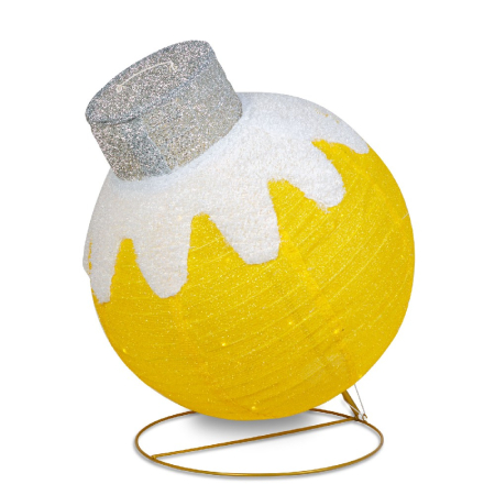 Decor Luminos Crăciun - Ornament Sferic - 60 LED - 60 x 83 cm - Auriu - 100-240 V AC [3]
