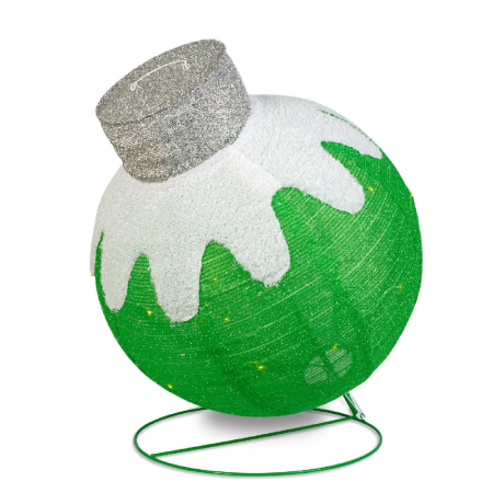 Decor Luminos Crăciun - Ornament Sferic - 60 LED - 60 x 83 cm - Verde - 100-240 V AC [3]