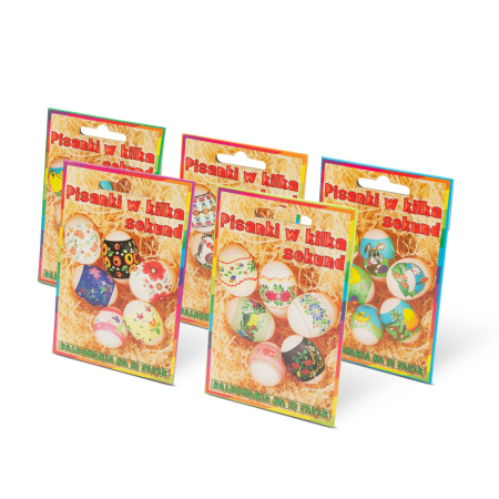 Produse de Paşti - Decor ouă de Paște - set autocolante - 12 buc/pachet