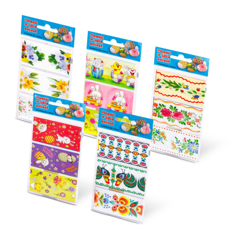 Produse de Paşti - Decor ouă de Paște - set autocolante - 6 buc/pachet