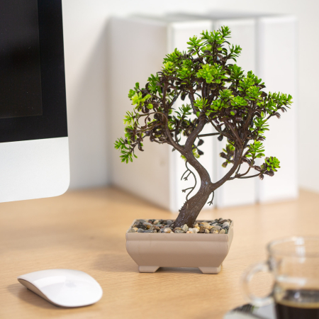 Decor plante artificiale - bonsai - 18 x 24 cm - 4 tipuri [3]