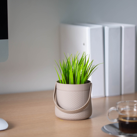 Decorațiuni, idei de cadouri - Decor plante artificiale - coș - 11 x 18 cm - 3 tipuri
