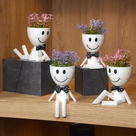 Decorațiuni, idei de cadouri - Decor plante artificiale - figură - 8 x 16 cm - 4 tipuri