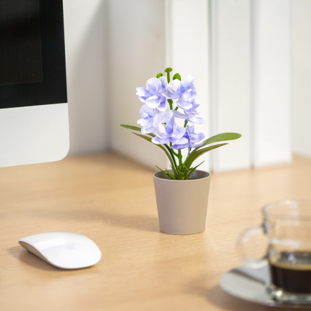Decorațiuni, idei de cadouri - Decor plante artificiale - în ghiveci - 6 x 17 cm - 4 tipuri