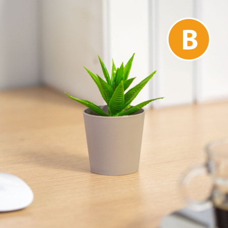 Decor plante artificiale - în ghiveci - 6 x 9 cm - 6 tipuri [2]