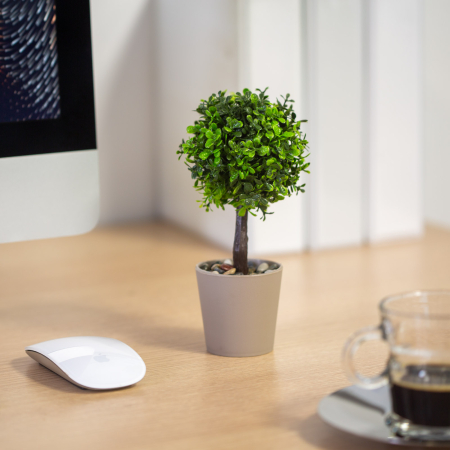 Decorațiuni, idei de cadouri - Decor plante artificiale - în ghiveci - 8 x 18 cm