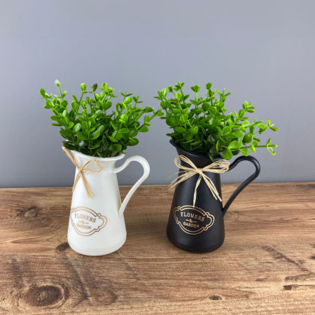 Decor plante artificiale - în ulcior - 11 x 18 cm - 2 tipuri [2]