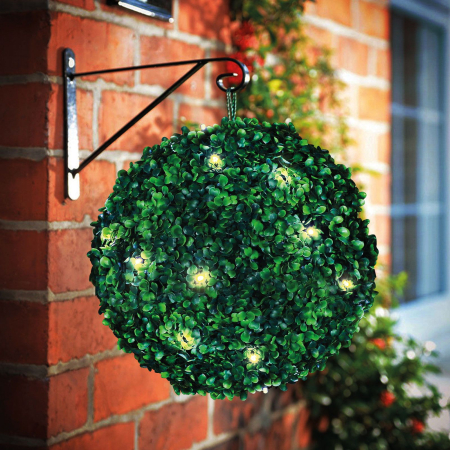 Grădină - Decor solar - plantă suspendabilă - 25 cm - 20 LED alb cald