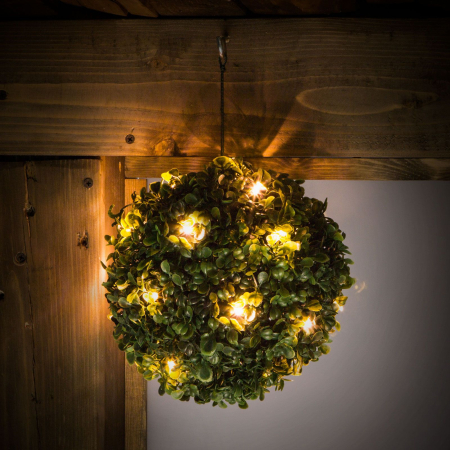 Decor solar - plantă suspendabilă - 25 cm - 20 LED alb cald [3]